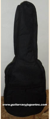 funda de color negro liso para bajito de Paracho
